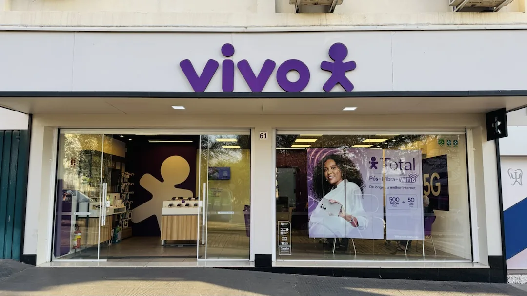 Fachada da loja Vivo São José do Rio Pardo